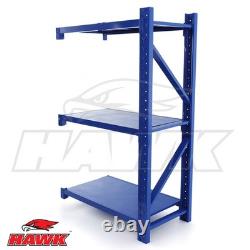 Étagère d'extension pour rayonnage d'entrepôt 300KG Étagère de stockage modulaire robuste ajoutée