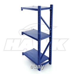 Étagère d'extension pour rayonnage d'entrepôt 300KG Étagère de stockage modulaire robuste ajoutée