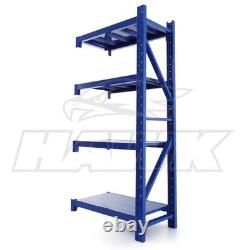 Étagère d'extension pour rayonnage d'entrepôt, rack de stockage modulaire à charge lourde de 180 kg, ajout.