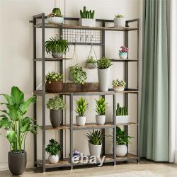 Étagère de cuisine à 5 étages pour les boulangers, rustique, avec armoire de rangement, organisateur et unité d'étagères.