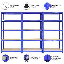 Étagère de garage 4 x 75cm, étagère de rangement robuste sans boulon