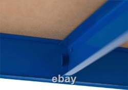 Étagère de garage en acier robuste 5 niveaux 1000kg bleue 179x90x45cm de rangement