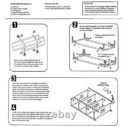 Étagère de garage en métal à 4 niveaux 142x75x30cm - Rangement lourd pour rayonnage S247