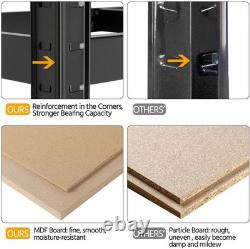 Étagère de garage en métal réglable à 5 niveaux, robuste, 180x90x60cm