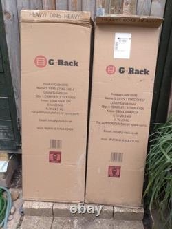 Étagère de garage galvanisée G-Rack à usage intensif sans boulons. Neuf