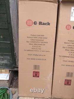 Étagère de garage galvanisée G-Rack à usage intensif sans boulons. Neuf