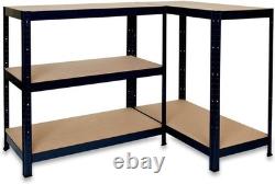 Étagère de garage polyvalente sans boulons 5 niveaux en métal robuste 1800x900x400