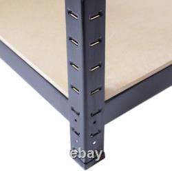 Étagère de garage polyvalente sans boulons 5 niveaux en métal robuste 1800x900x400
