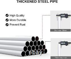 Étagère de présentation avec porte-vêtements en métal lourd à double rail Royaume-Uni