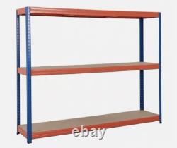 Étagère de rangement à 3 niveaux en acier robuste pour entrepôt, garage ou atelier