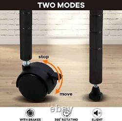 Étagère de rangement à 5 niveaux Actask avec unité de rayonnage robuste sur roues, hauteur