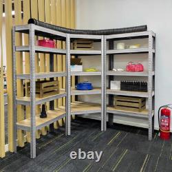 Étagère de rangement à 5 niveaux pour garage, étagères de stockage robustes, unité de travail.
