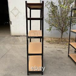 Étagère de rangement de garage pour la maison en métal sans boulon lourd de 5 unités