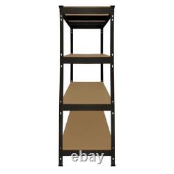 Étagère de rangement en acier sans boulons de 4 niveaux pour garage et entrepôt à usage intensif