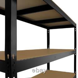 Étagère de rangement en acier sans boulons de 4 niveaux pour garage et entrepôt à usage intensif