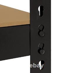 Étagère de rangement en acier sans boulons de 4 niveaux pour garage et entrepôt à usage intensif