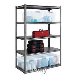 Étagère de rangement modulaire robuste à rayonnage en poutres de 5 niveaux de 6 pi x 4 pi x 2 pi Gorilla