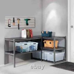 Étagère de rangement modulaire robuste à rayonnage en poutres de 5 niveaux de 6 pi x 4 pi x 2 pi Gorilla