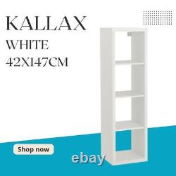 Étagère de rangement pour bibliothèque Ikea Kallax, unité de rangement blanc, différentes tailles, NEUF