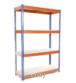 Étagère de rangement pour garage en acier robuste à 4 niveaux 2200mmH x 900mm L x 450mm P