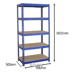 Étagère de rangement pour garage en métal sans boulon lourd 200 kg par étagère