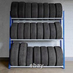 Étagère de rangement pour pneus et roues pour garage d'atelier de mécanique, résistante.