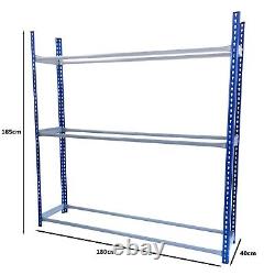 Étagère de rangement pour roues de pneus de 2 pièces pour garage d'atelier de mécanicien - 3 niveaux robustes