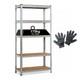 &Eacute;tag&egrave;re De Rayonnage Robuste &agrave; 5 Niveaux Sans Boulons Pour Garage, 180x90x40 Cm