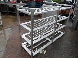 Étagère en aluminium robuste à 4 niveaux, adaptée pour chambre froide, 250 £ + TVA