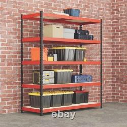 Étagère en métal à 5 niveaux, étagères de rangement robustes, organisateur de garage