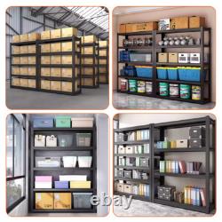 Étagère en métal à 5 niveaux pour rangement, rayonnage, garage, entrepôt, remise - Mise à jour