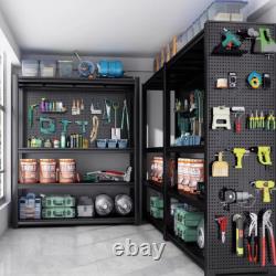 Étagère en métal à 5 niveaux pour rangement, rayonnage, garage, entrepôt, remise - Mise à jour
