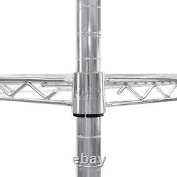 Étagère en métal à 5 niveaux pour rangement - unité de stockage pour cuisine, bureau, garage