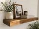 &Eacute;tag&egrave;re Flottante &eacute;paisse Murale En Ch&ecirc;ne Couleur Bois R&eacute;cup&eacute;r&eacute; Rustique Massif 20 Cm
