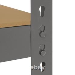 Étagère métallique à rayonnage sans boulons en acier robuste à 4 niveaux pour garage