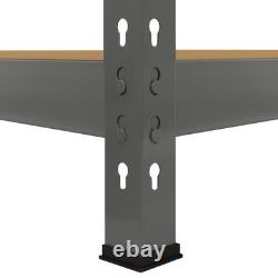 Étagère métallique à rayonnage sans boulons en acier robuste à 4 niveaux pour garage