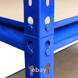 Étagère métallique bleue ultra résistante à 5 niveaux (180cm x 120cm x 60cm) - Modèle S247