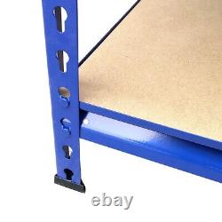 Étagère métallique bleue ultra résistante à 5 niveaux (180cm x 120cm x 60cm) - Modèle S247