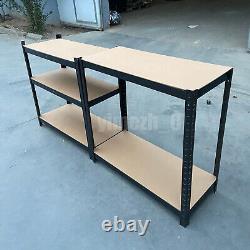 Étagère métallique sans boulon à 5 niveaux pour garage, rangement de remise 150cm