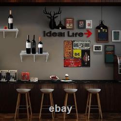 Étagère murale flottante en acier inoxydable, étagère murale commerciale robuste.