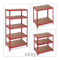 Étagère robuste Système d'étagères modulaires Organisateur 5 niveaux Ajustable