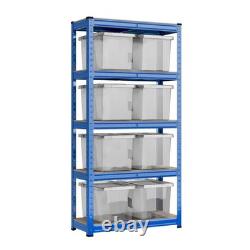 Étagère robuste à 3 x 5 niveaux bleue / Prix pour l'unité 60 £