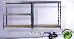 Étagère robuste avec 5 étagères en bois 175 kg stockage d'atelier cave 180x92x46