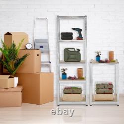 Étagère robuste solution de stockage d'atelier 5 étagères capacité 500 kg