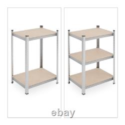 Étagère robuste solution de stockage d'atelier 5 étagères capacité 500 kg