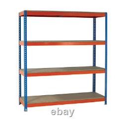 Étagère sans boulon robuste Orange/Zinc VFM 379045