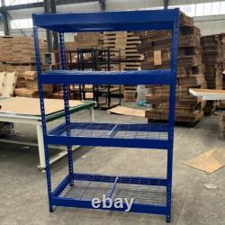 Étagères à rayonnage lourd 6X 400KG UDL étagères en maille 4 niveaux H180xW120xD60cm