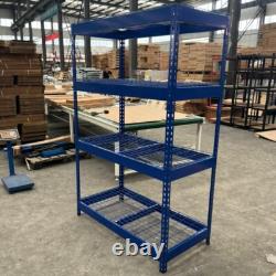 Étagères à rayonnage lourd 6X 400KG UDL étagères en maille 4 niveaux H180xW120xD60cm