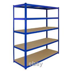Étagères de garage 5 niveaux étagères de rangement sans boulons étagères de stockage robustes 160 cm
