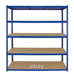 Étagères de garage 5 niveaux étagères de rangement sans boulons étagères de stockage robustes 160 cm